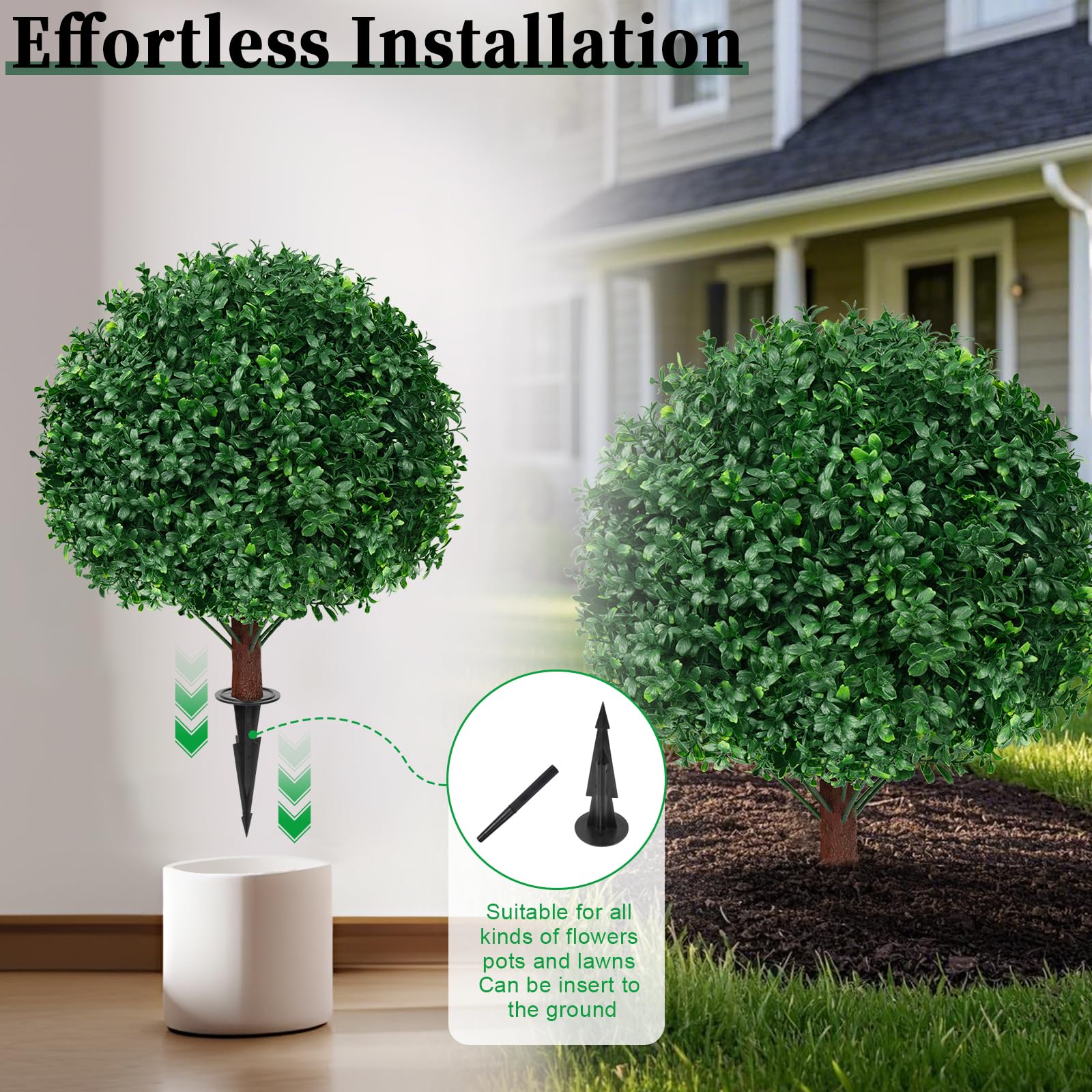 EverNature topiary balls brighten offices and living rooms year-round