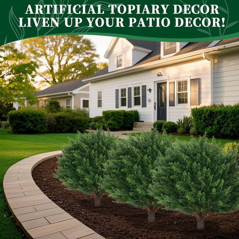 EverNature matte black base blends with modern or vintage planters.