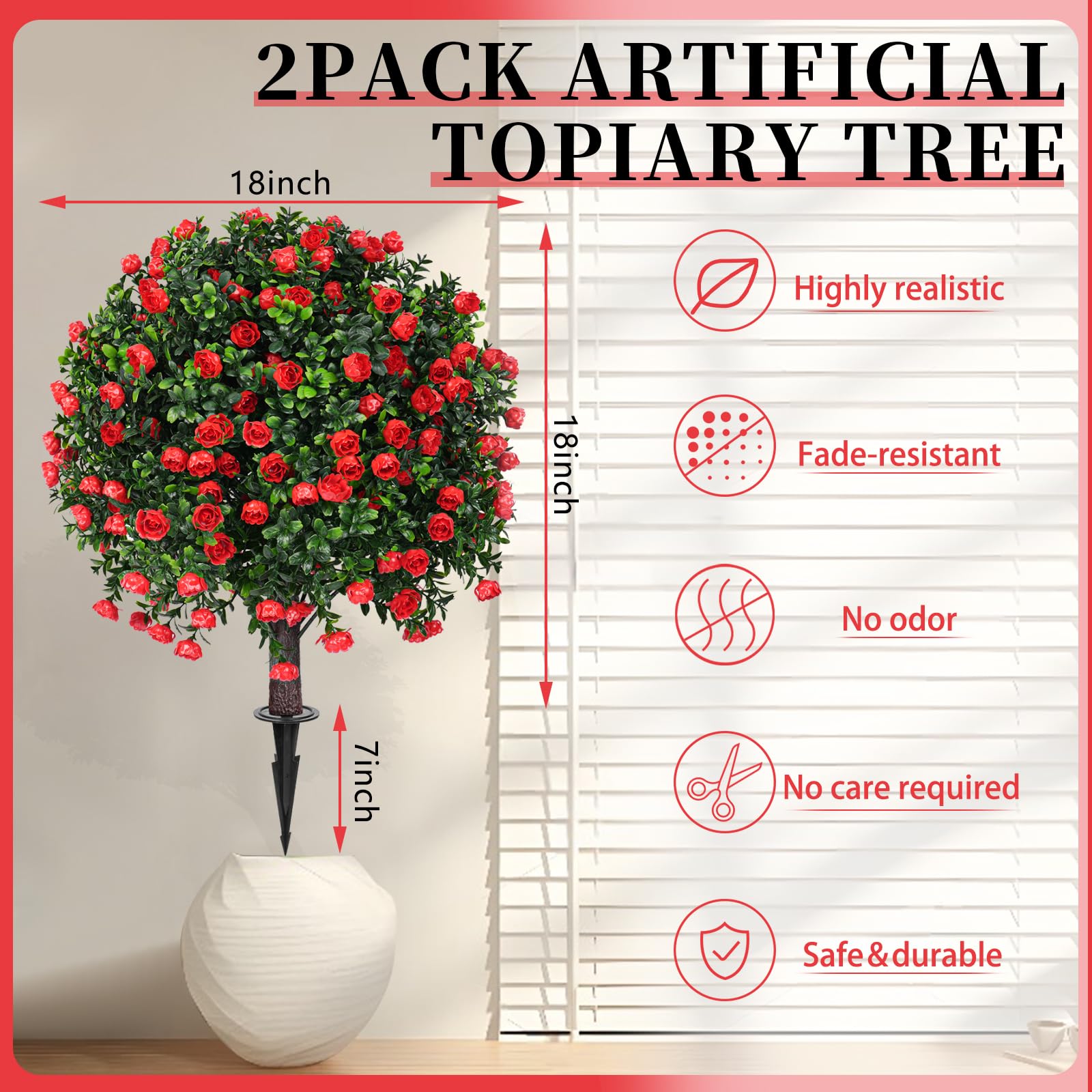 EverNature topiary ball leaves texture close-up highlights lifelike foliage and color.