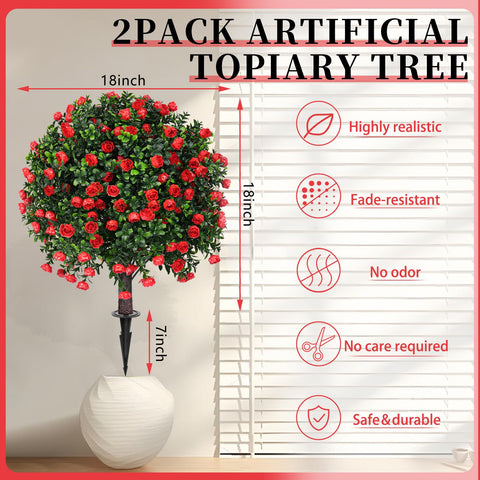 EverNature topiary ball leaves texture close-up highlights lifelike foliage and color.