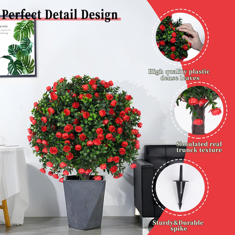 EverNature topiary wood trunk detail adds natural charm to any setting.