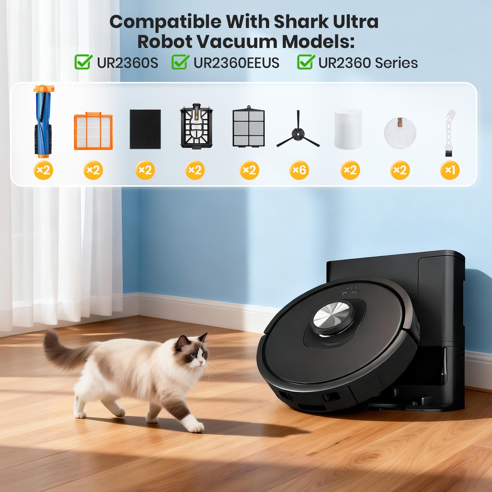 Everong Shark UR2360S pre-motor HEPA filter for cleaner air