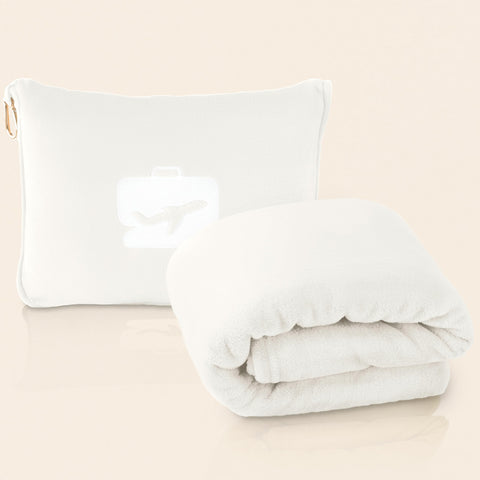 EverSnug travel blanket close-up of ultra-soft microplush fabric for cozy warmth