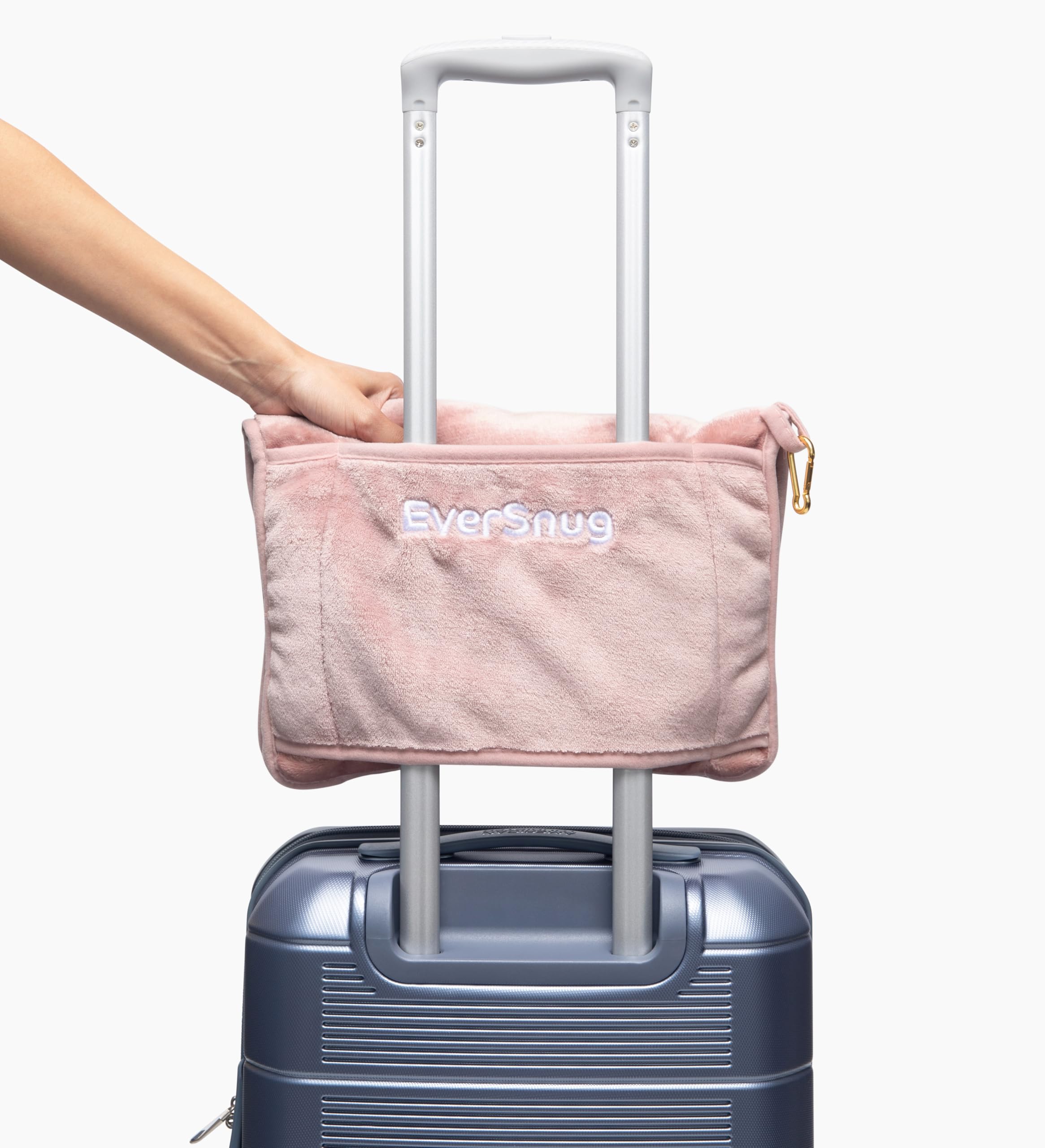 EverSnug travel blanket luggage sleeve for easy bag integration