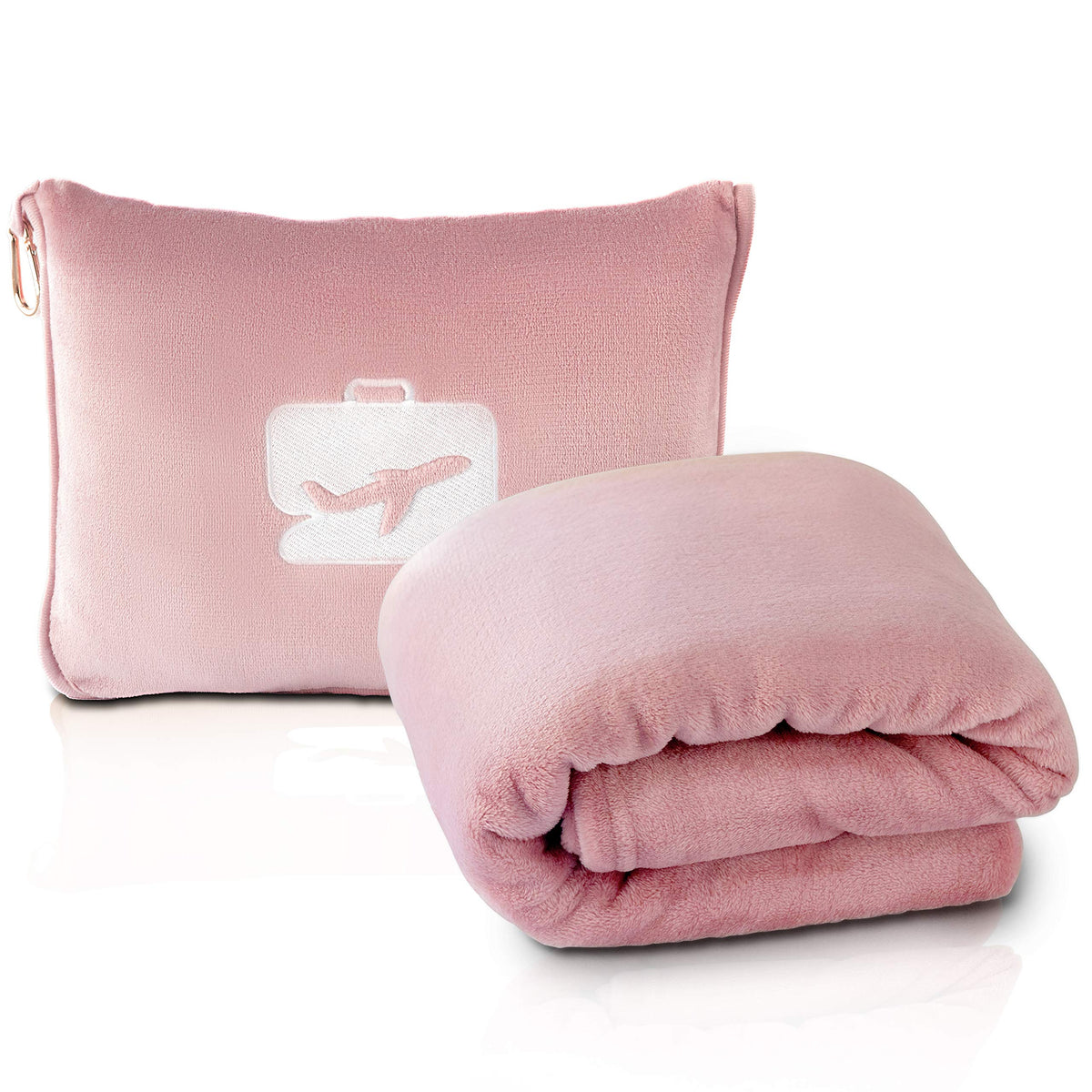 EverSnug travel blanket close-up of micro-plush fabric for comfort and warmth