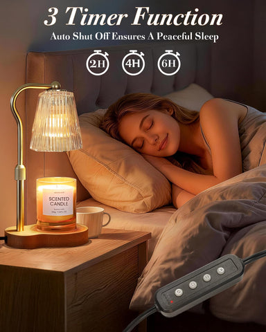 Evertrip Candle Warmer Lamp height-adjustable design fits jars up to six inches