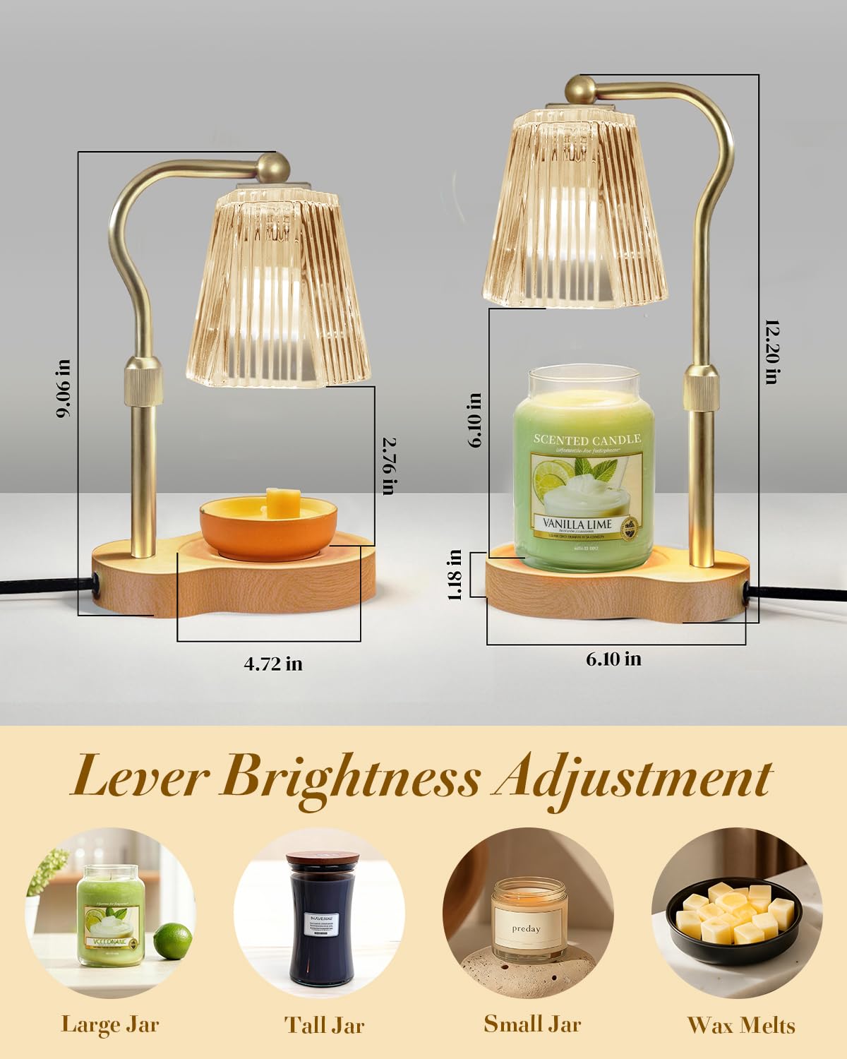 Evertrip Candle Warmer Lamp flame-free safety, with no smoke