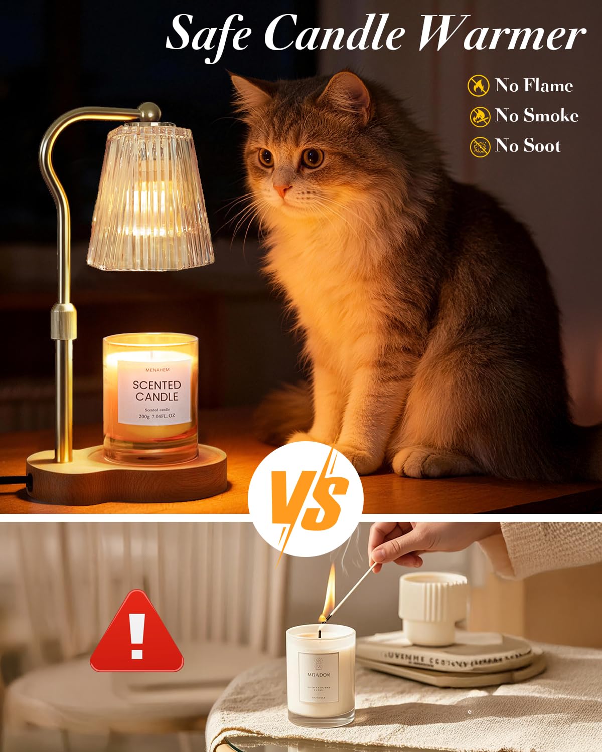 Evertrip Candle Warmer Lamp timer options for easy automatic shut-off