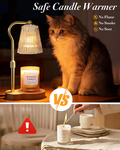 Evertrip Candle Warmer Lamp timer options for easy automatic shut-off