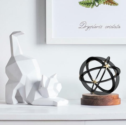 Everydecor metal ball decor transitions interiors from day to night gracefully.