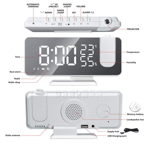 EVILTO 7-3-inch LED display provides large numbers readable from across the room.