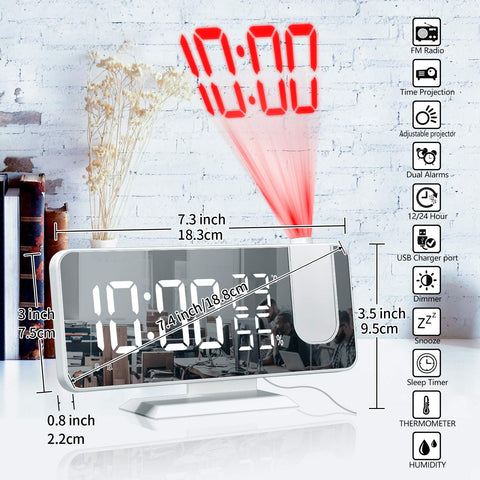 EVILTO dual alarms with two sounds and snooze for busy mornings.