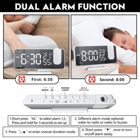 EVILTO FM radio with sleep timer for relaxed nighttime listening.