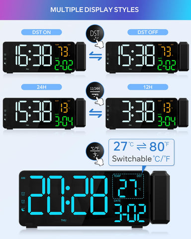 EVILTO modern-desk-clock fits living rooms, bedrooms, and offices with a sleek look.