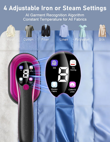 EVIO 2-in-1 steamer and iron lets you switch modes easily