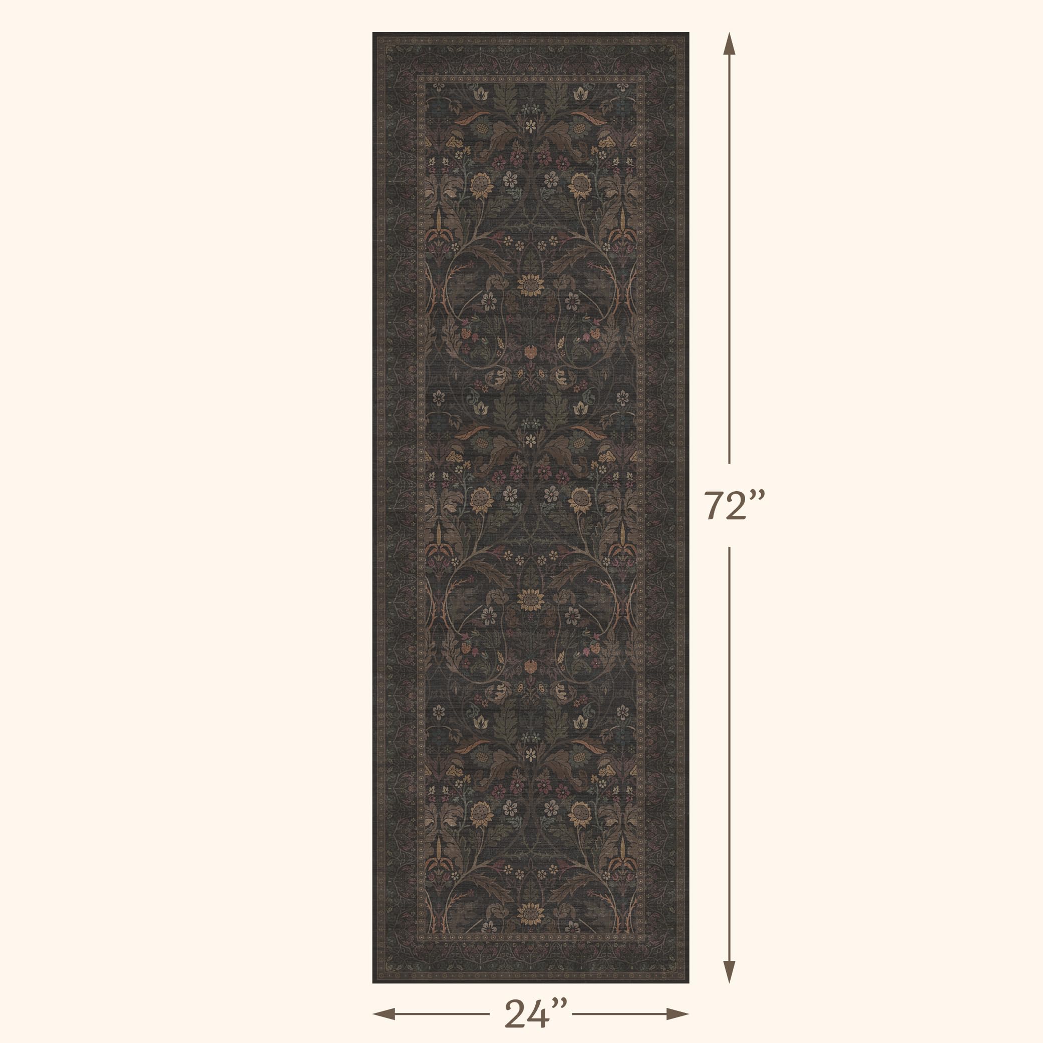 Evyhood dark brown floral sunflower design adds rustic farmhouse charm to any room.