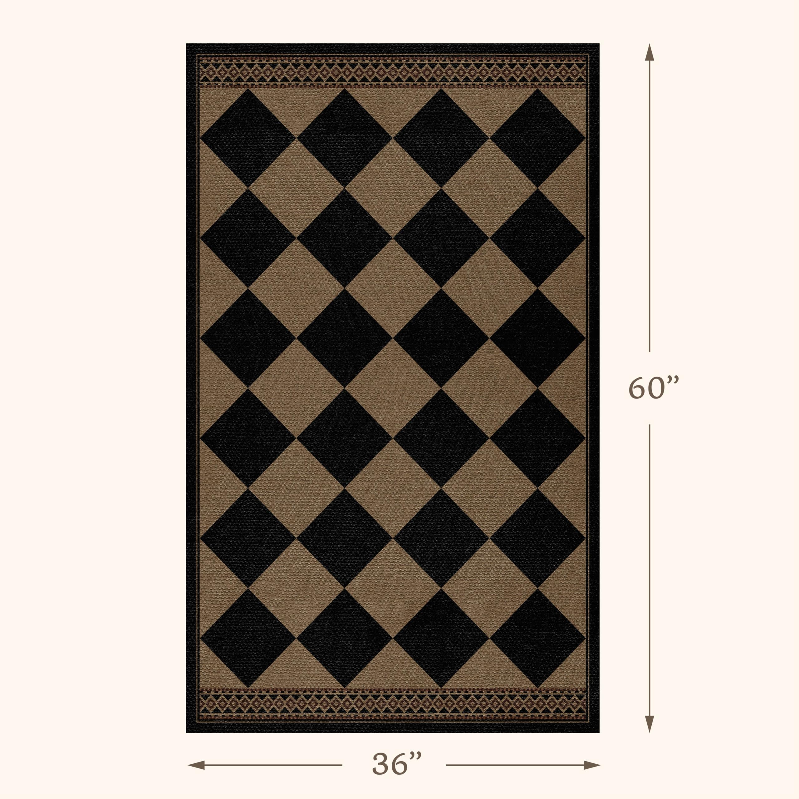 Evyhood Easy Jute Rug 3x5 porch entryway, non-slip backing helps keep it in place.