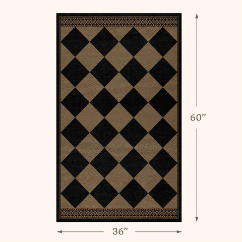 Evyhood Easy Jute Rug 3x5 porch entryway, non-slip backing helps keep it in place.