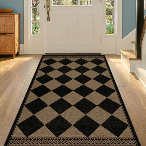 Evyhood Easy Jute Rug 3x5 washable, quick-clean option for high-traffic spaces.