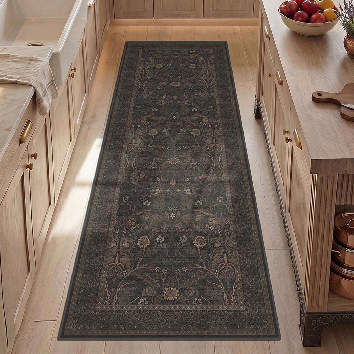 Evyhood washable 2x6 rug with non-slip back keeps hallways secure and clean.