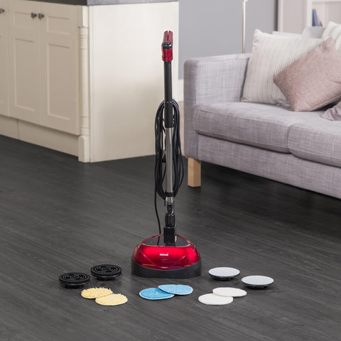 23-foot cord and hook simplify reach and storage.