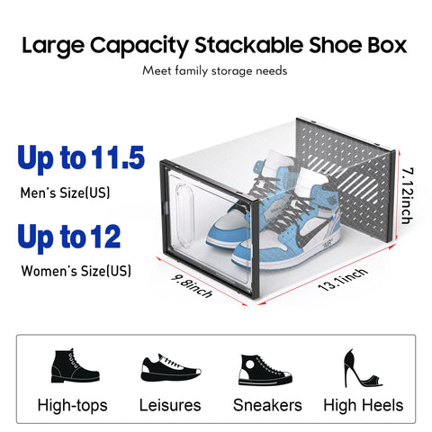 eWonLife 12-pack stackable storage for organized closet spaces and efficient stacking