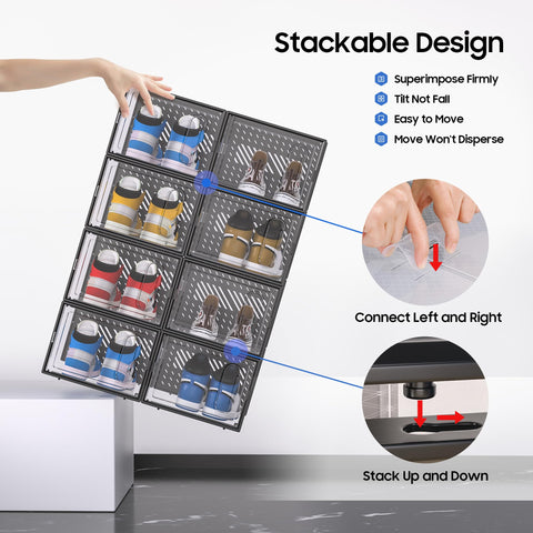 eWonLife dust-proof shoe box with ventilation holes maintains freshness