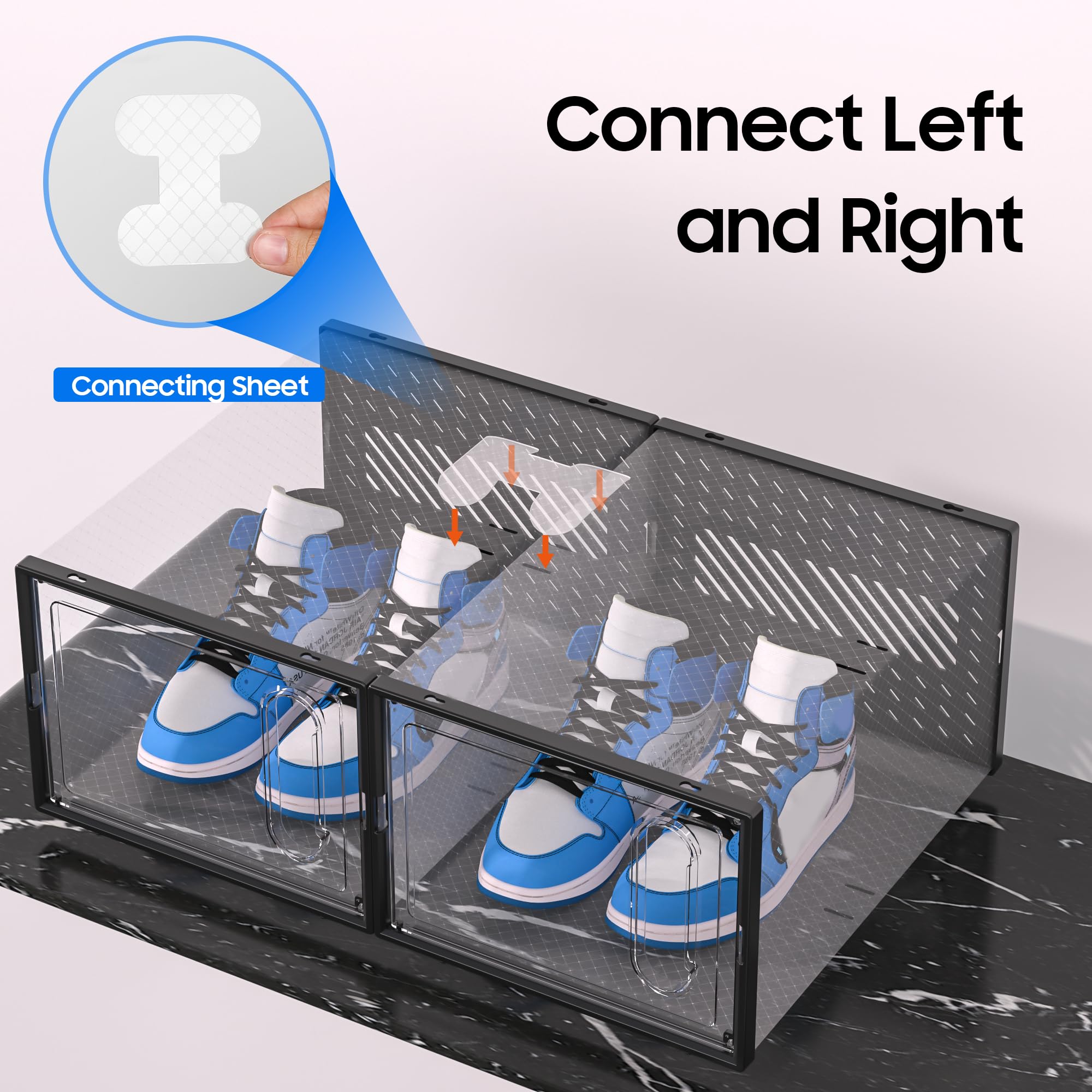 eWonLife x-large box set helps under-bed organization and easy nightly access
