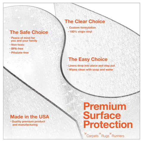 ExactMade Clear Carpet Runner cleaning ease shows no special cleaners required.