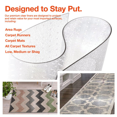 ExactMade Riverstone Carpet Runner grip and transparency for stylish protection.