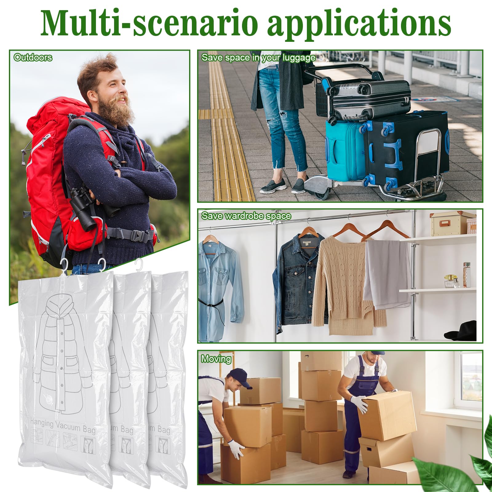 Exclaith space-saving wardrobe solution maximizes closet capacity.