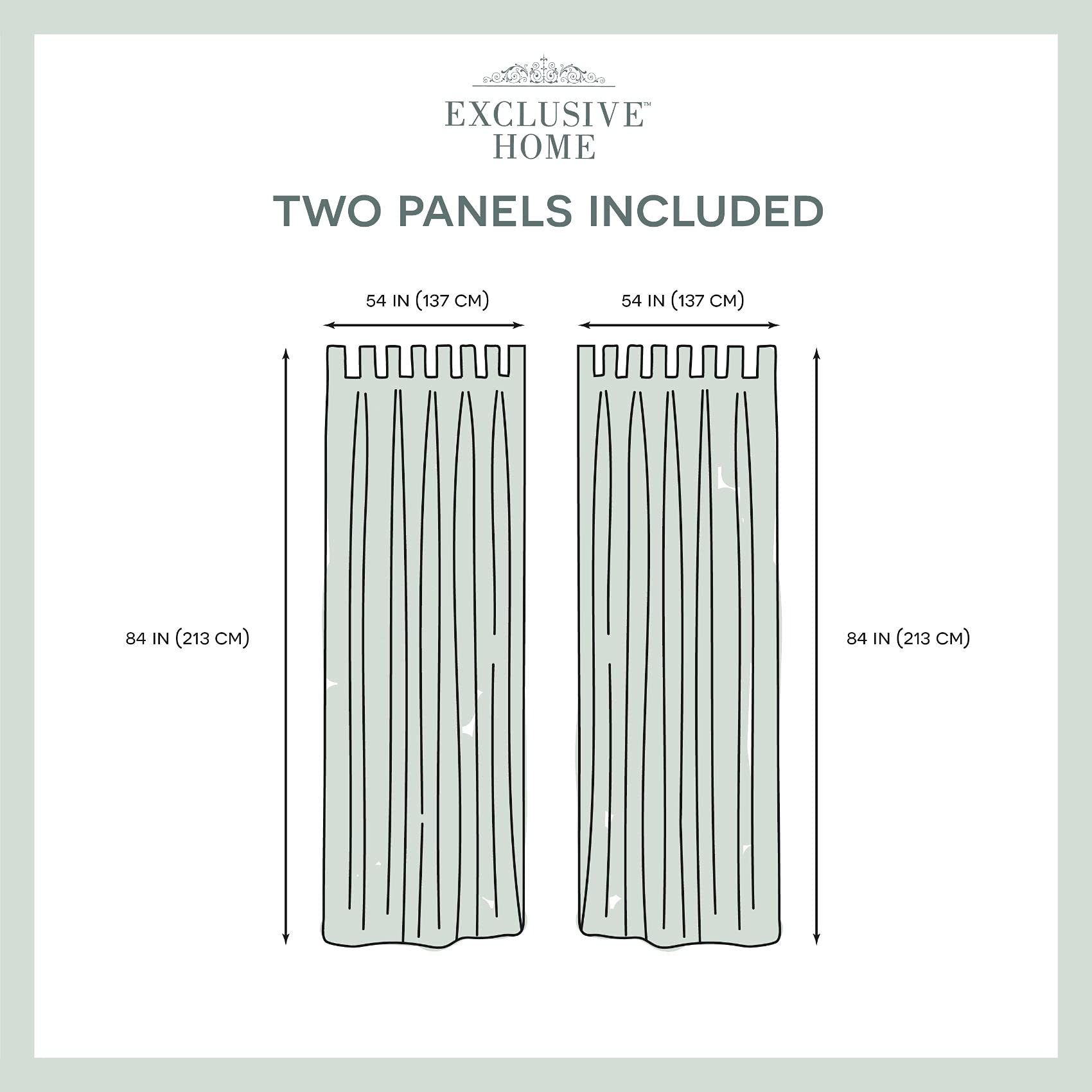 Exclusive Home Cabana set of two panels adds symmetry and style to patios