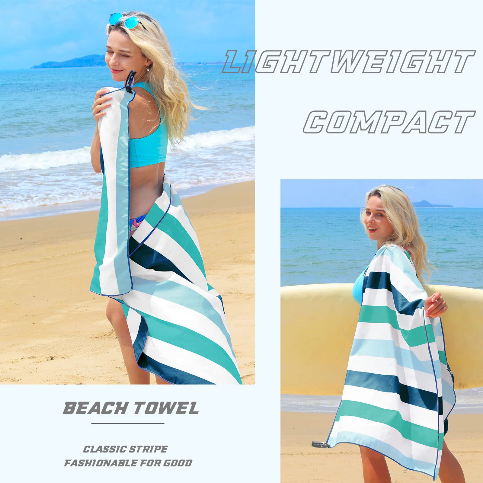 Exclusivo Mezcla poolside towel highlights large 30x60 inch size