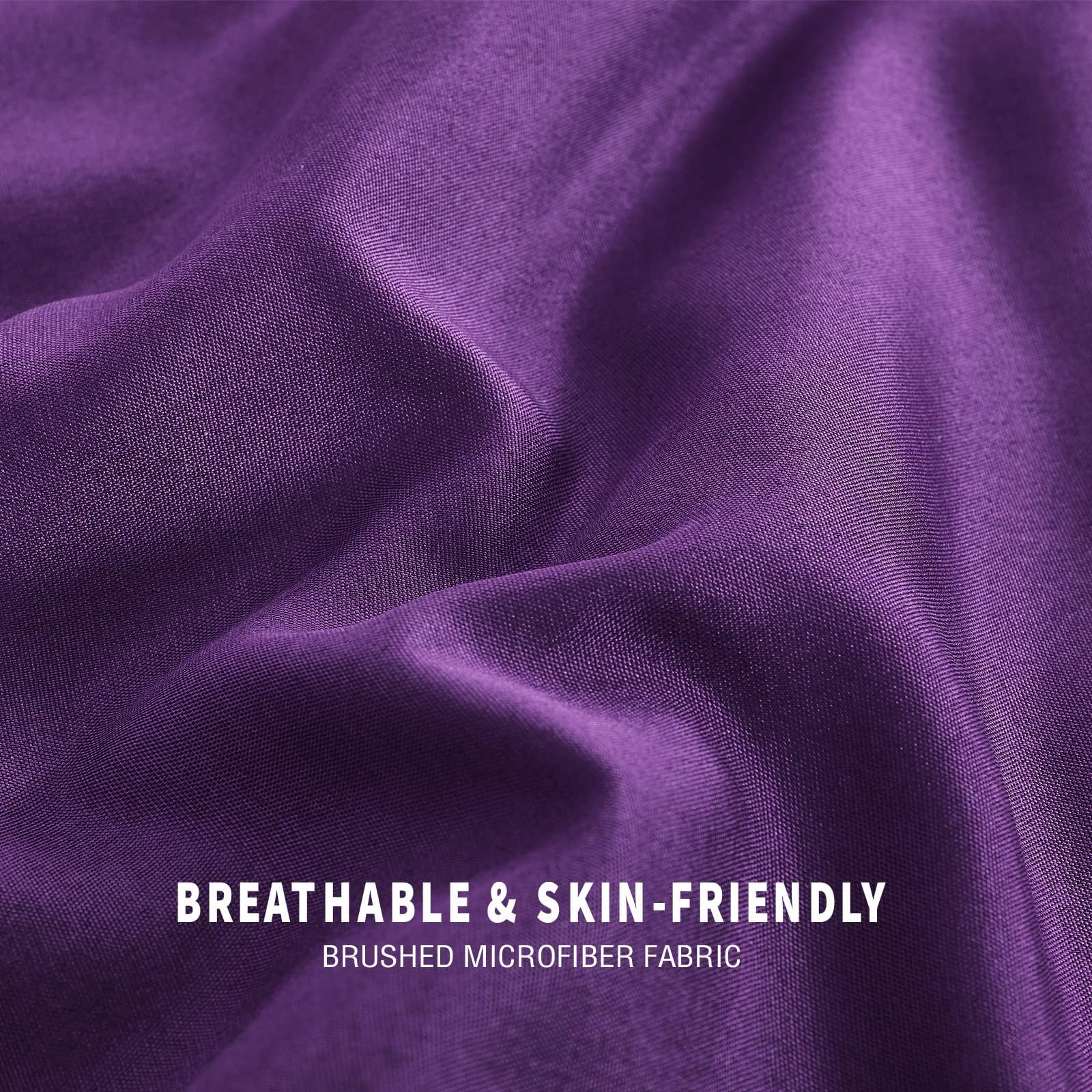 Exclusivo Mezcla brushed microfiber fabric feels soft, breathable, and quiet on skin.