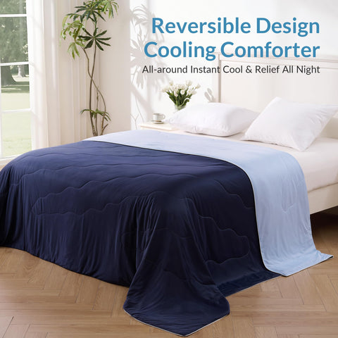Exclusivo Mezcla cooling comforter packaging shown for gifting