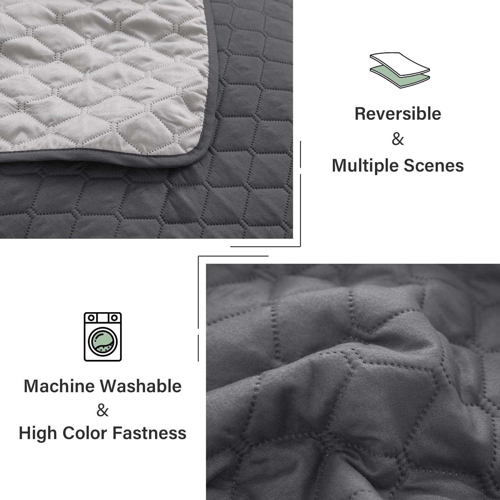 Exclusivo Mezcla machine-washable quilt that's easy to care for