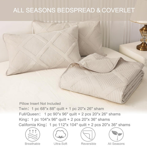 Exclusivo Mezcla easy-care quilt set; machine washable for simple upkeep