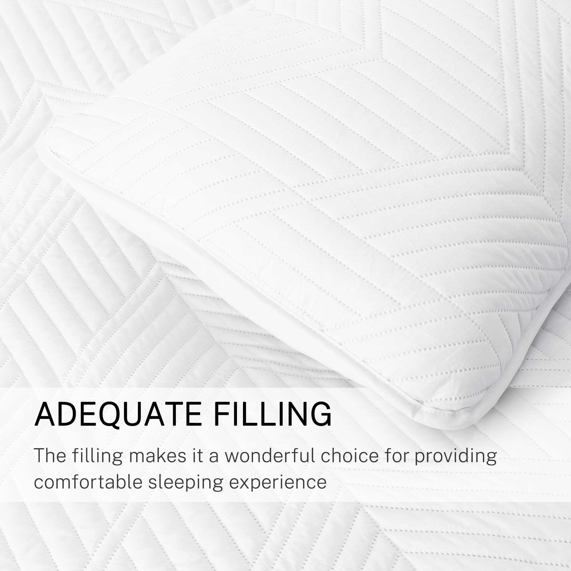Exclusivo Mezcla elegant white quilt enhances timeless bedroom decor