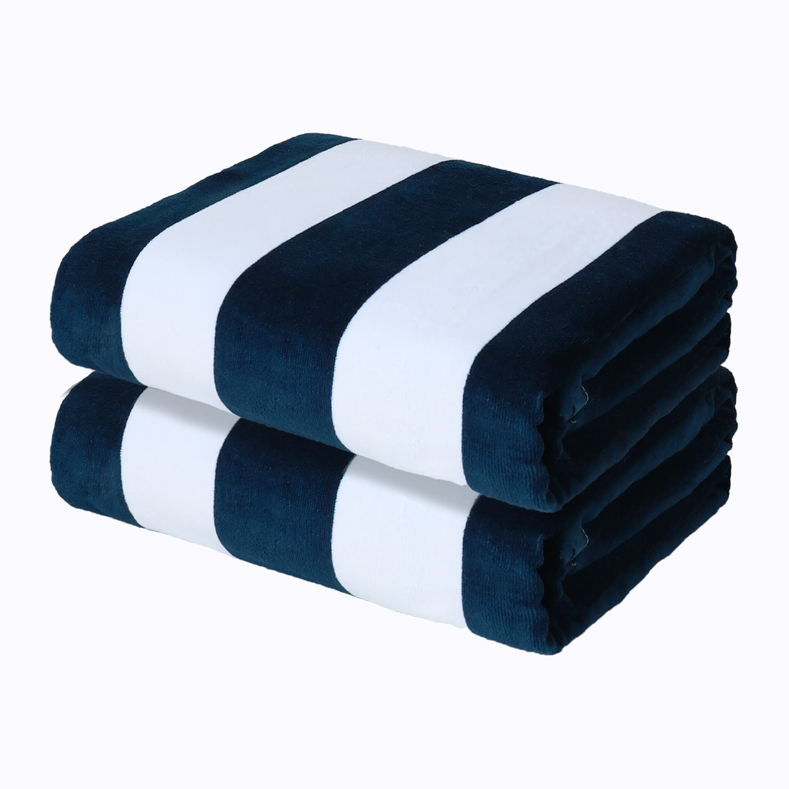 Exclusivo Mezcla oversized 35x70 navy towel for beach lounging