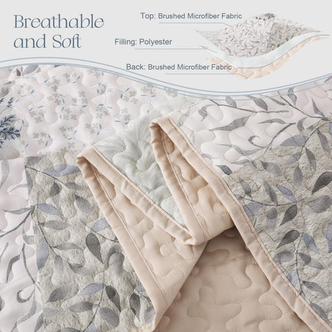 Exclusivo Mezcla queen quilt with two pillow shams offers coordinated bedroom decor.
