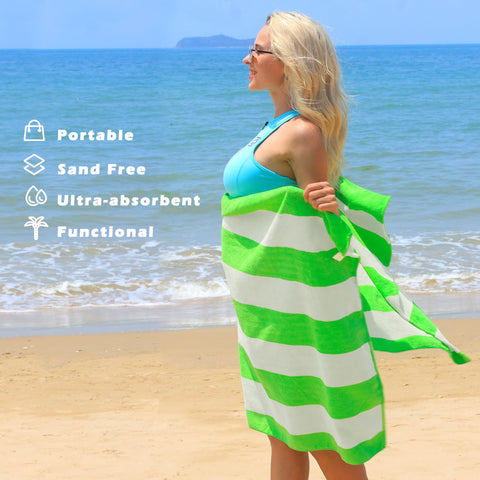 Exclusivo Mezcla red stripe oversized towel vibrant stripe for photos
