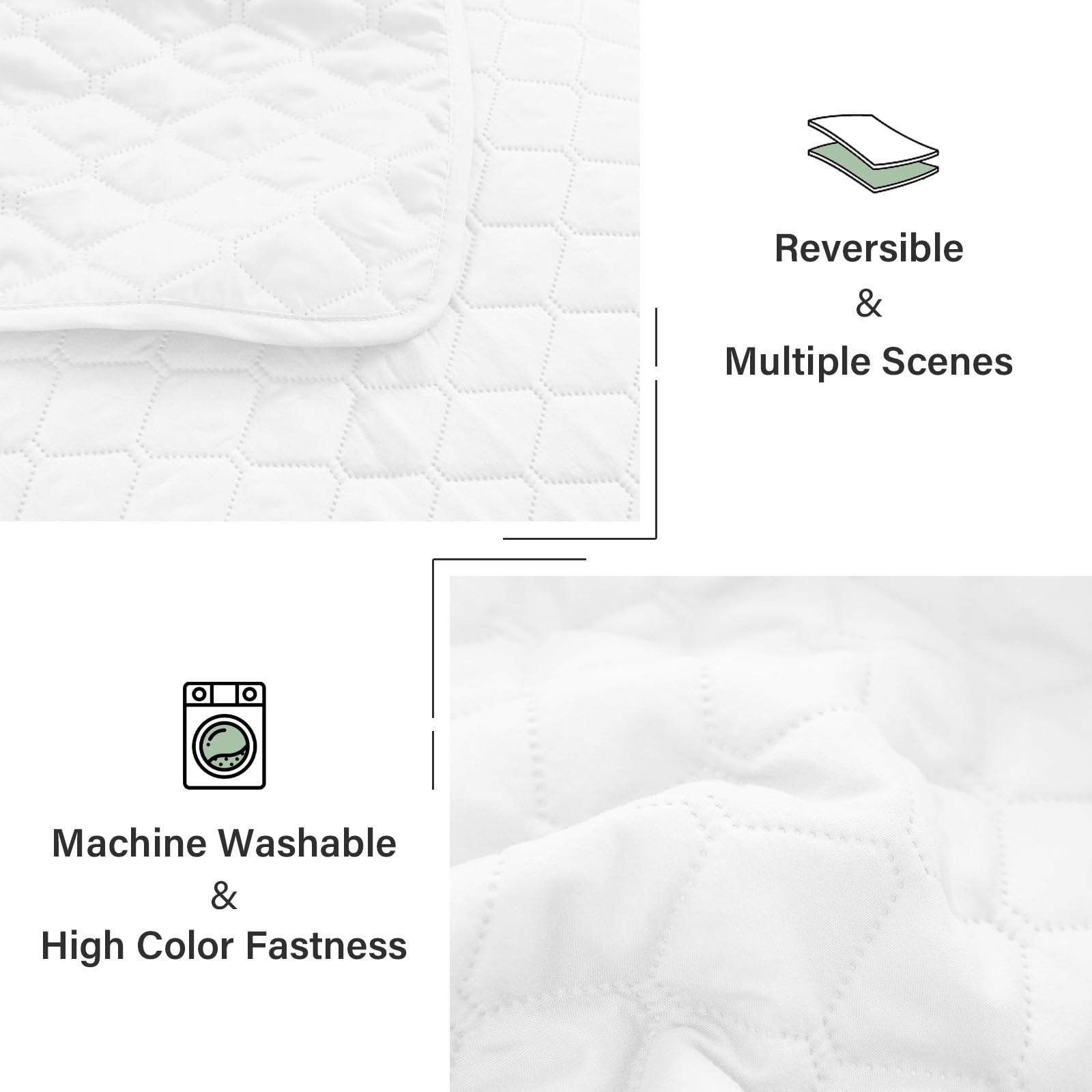 Exclusivo Mezcla soft microfiber quilt white breathable and cozy for daily use