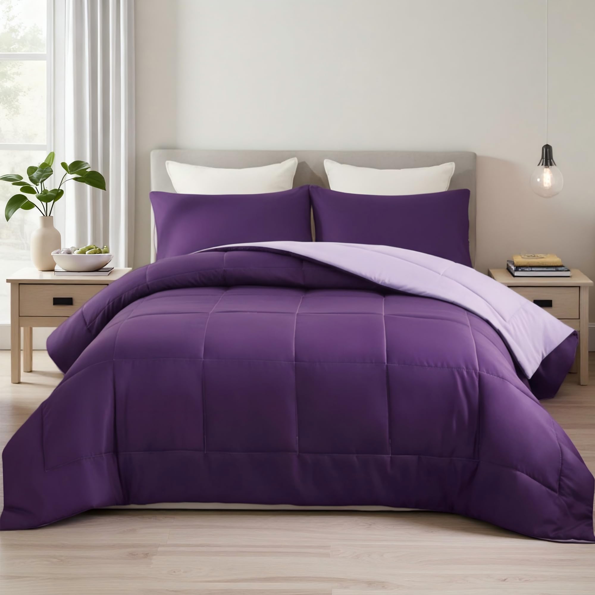 Exclusivo Mezcla twin comforter with sham shows complete bedding for guests or dorms