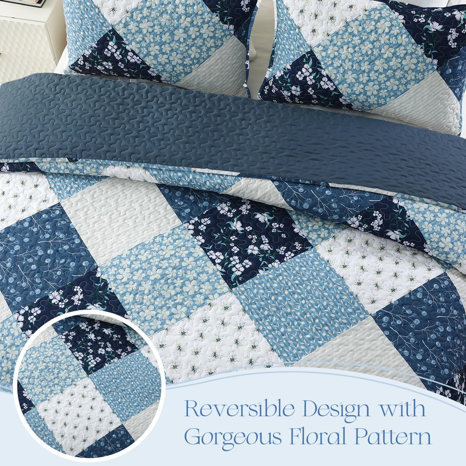 Exclusivo Mezcla twin quilt and pillow sham set ready for cozy bed.
