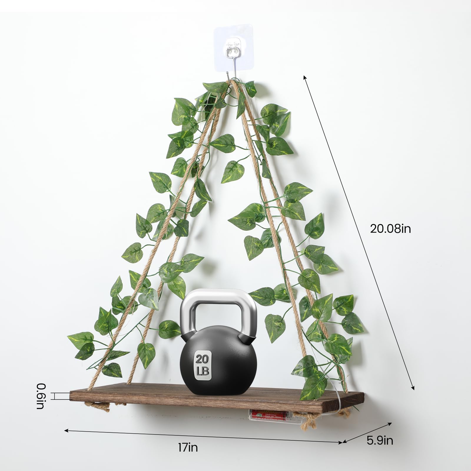 EXIN DECHEN wall hanging shelves plant display ideal for small decor setups.