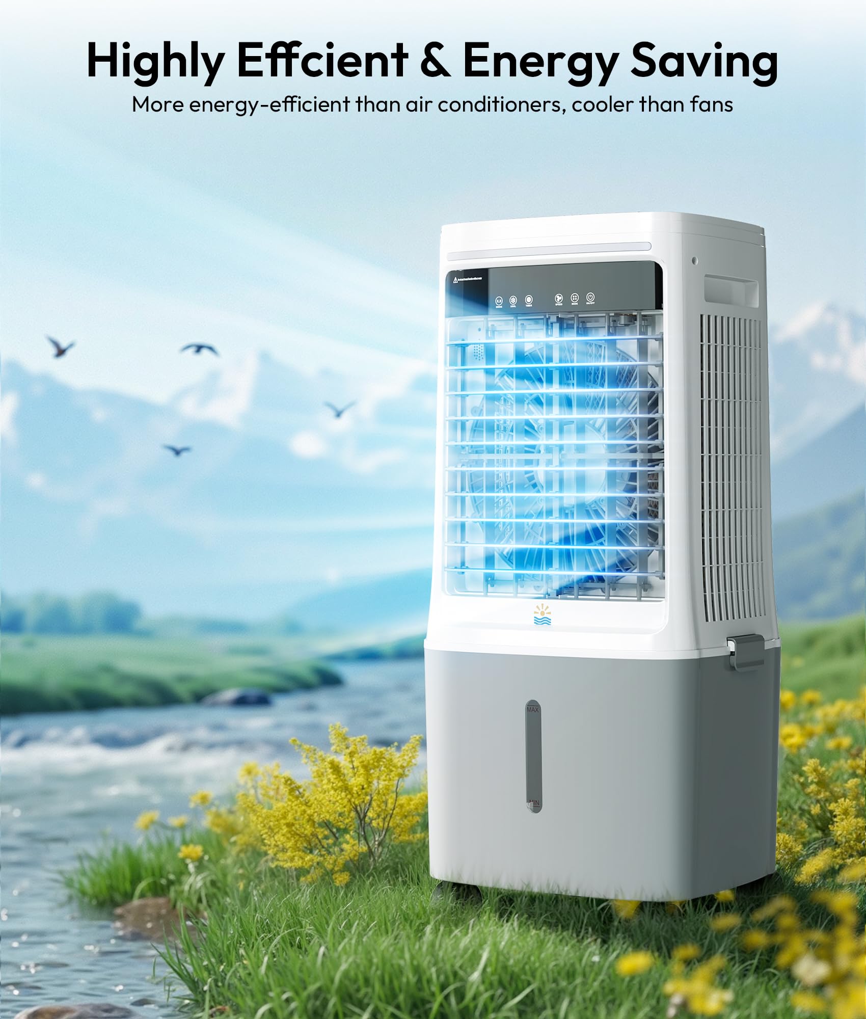 EXNOS bladeless design enhances safety for kids and pets.