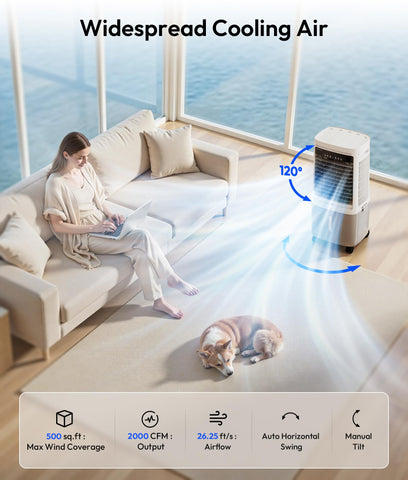 EXNOS 3-in-1 cooler side panel in compact living space.