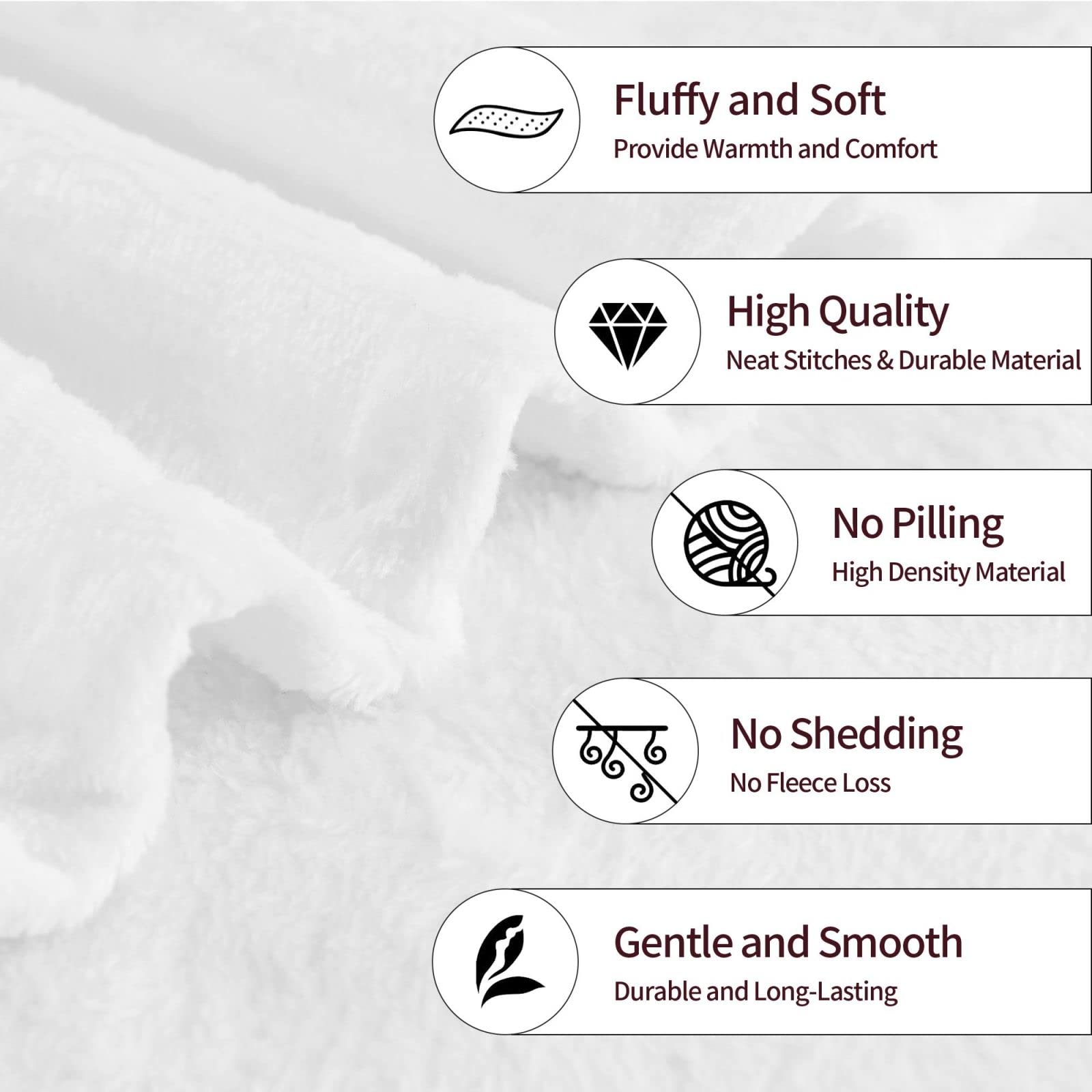 EXOVITRANZ fleece throw stitching detail highlights durability for daily use