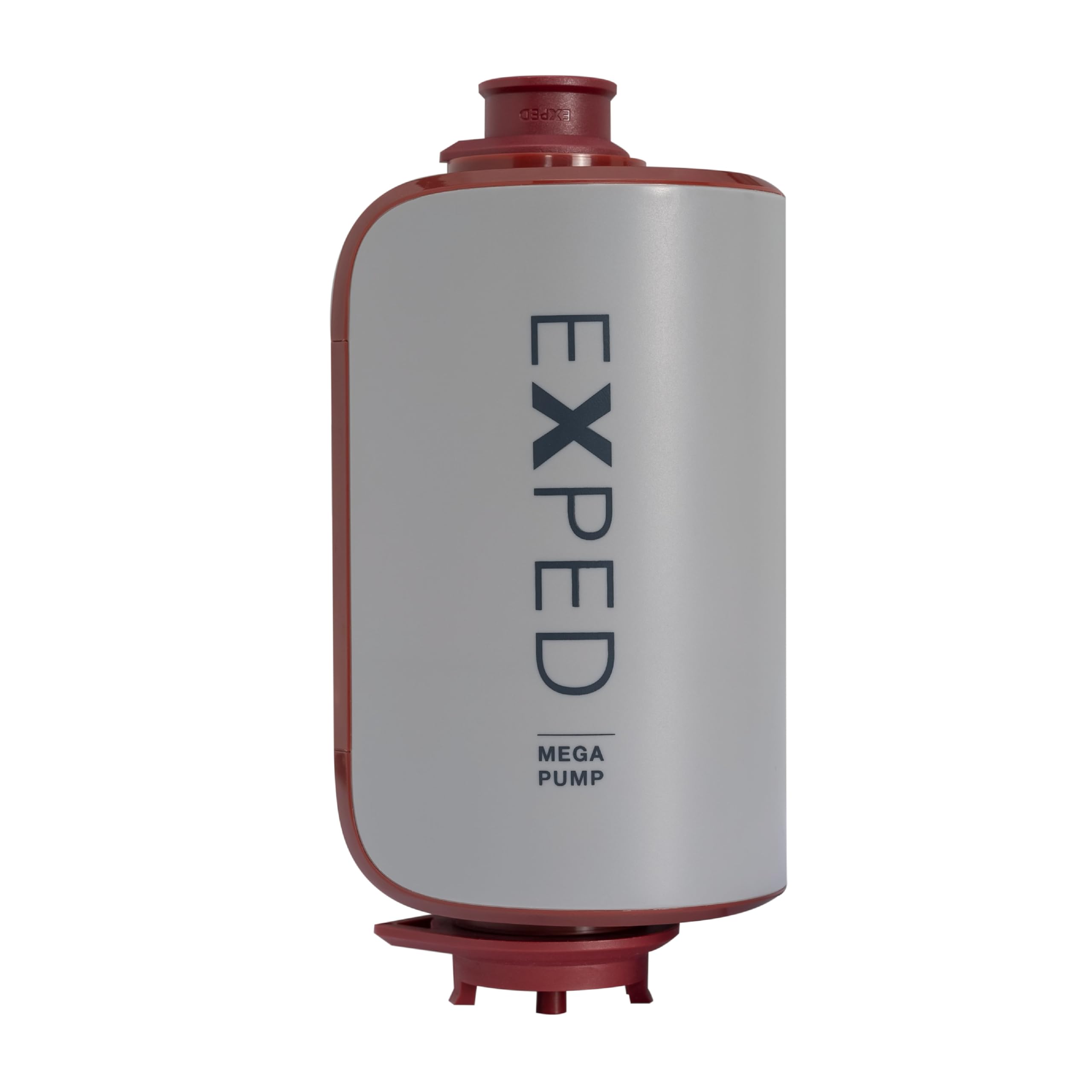 Exped Mega Pump inflating a camping pad quickly for outdoor comfort.