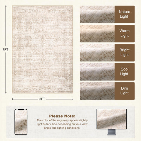 ExpediX rug unrolled; wrinkles relax over time